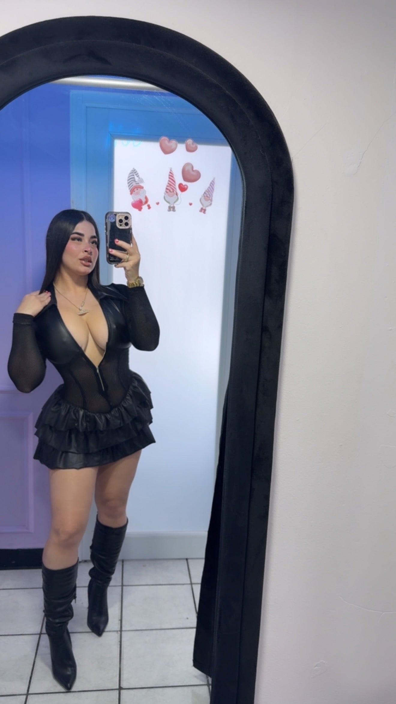 Romper Leather✨🖤