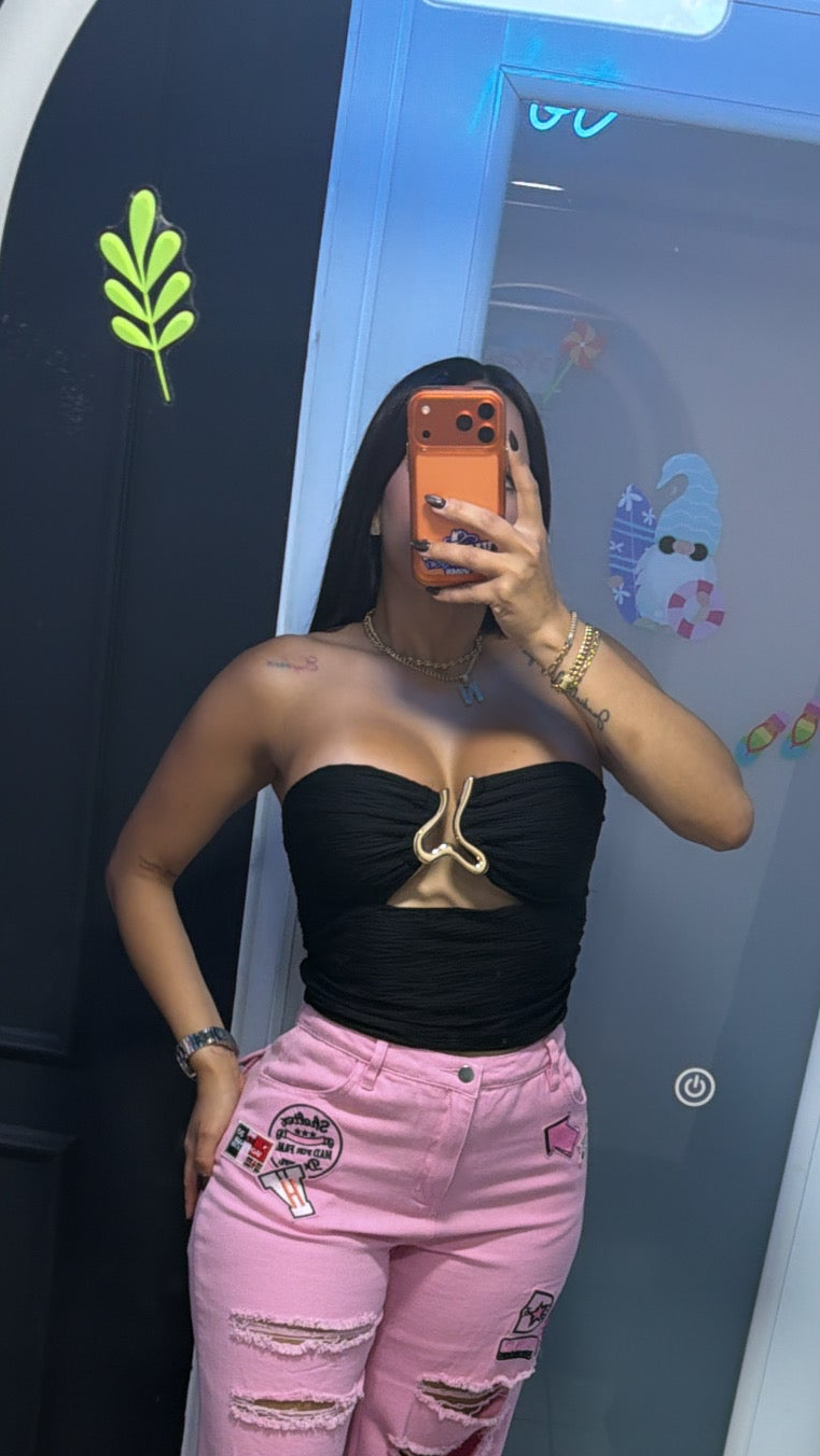 Golden Twist Top 🖤