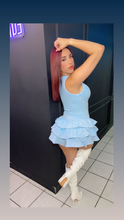 Romper Baby Blue 🦋