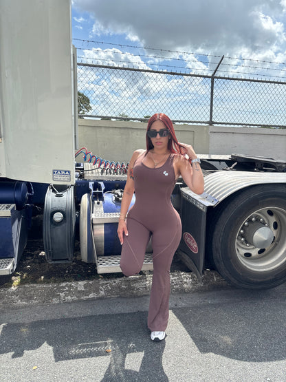 Mocha Motion Jumpsuit 🐅