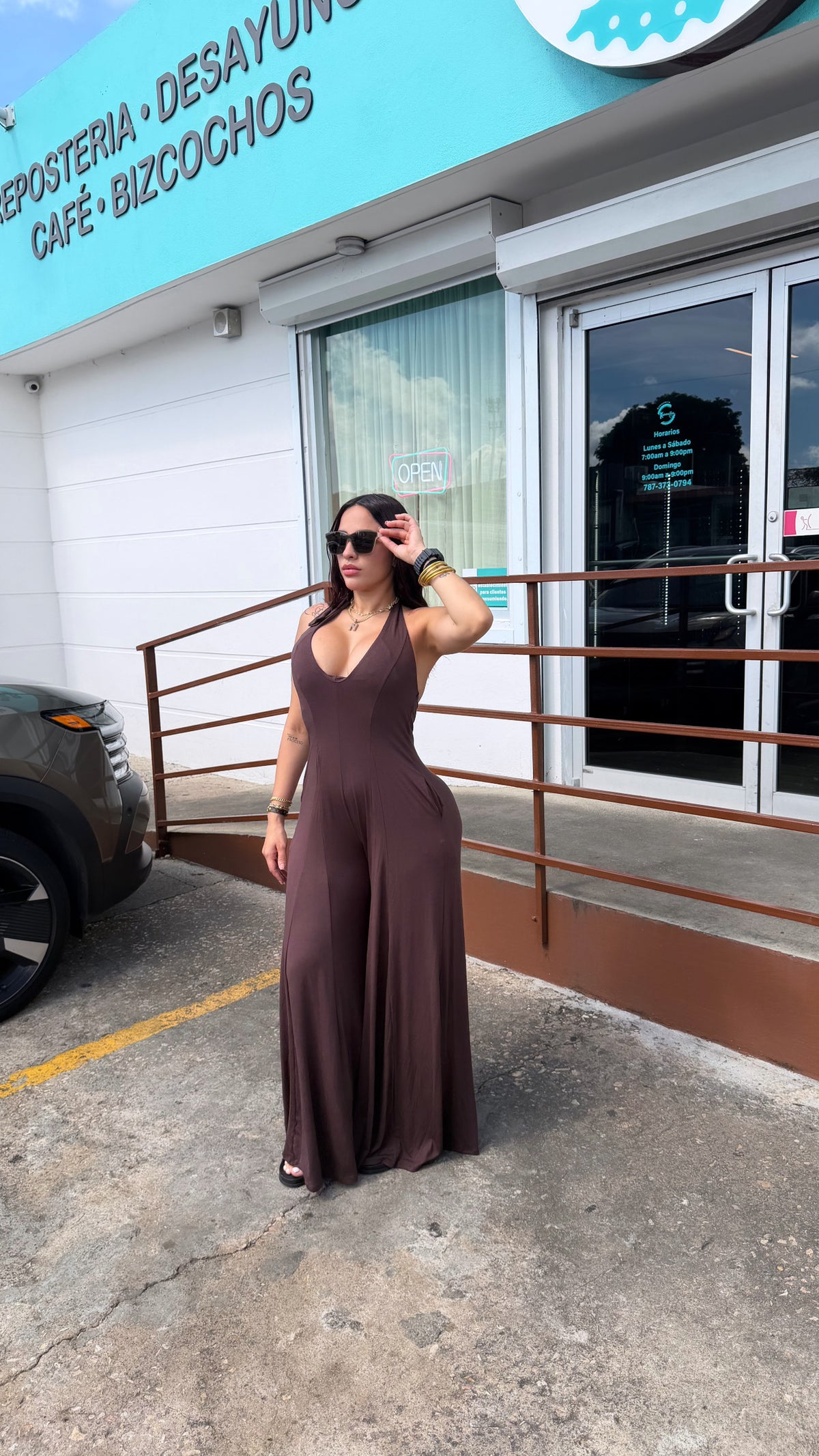 Mocha Jumpsuit 🤎