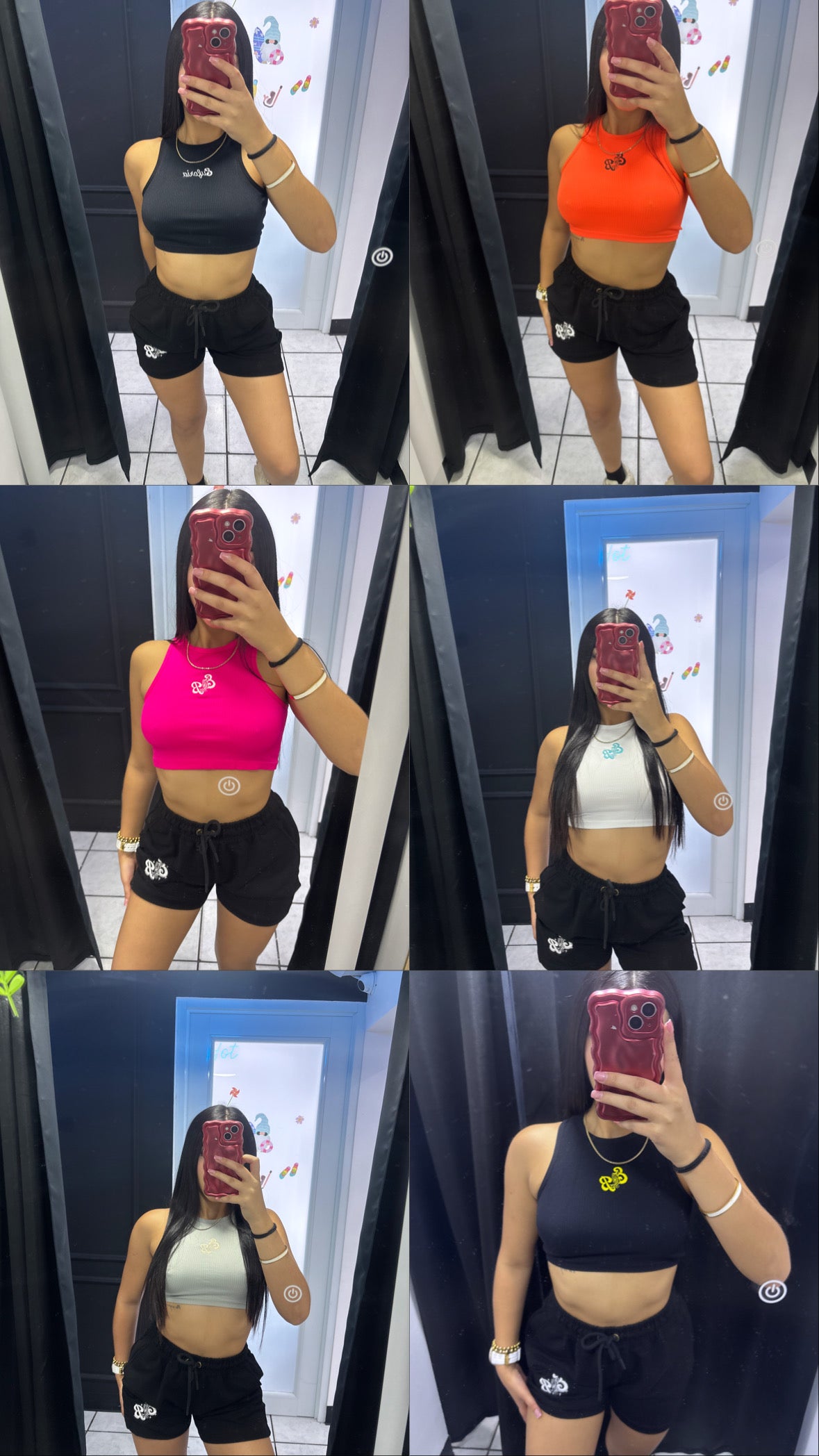 Euforia Rib Top 💕🖤🤍🧡