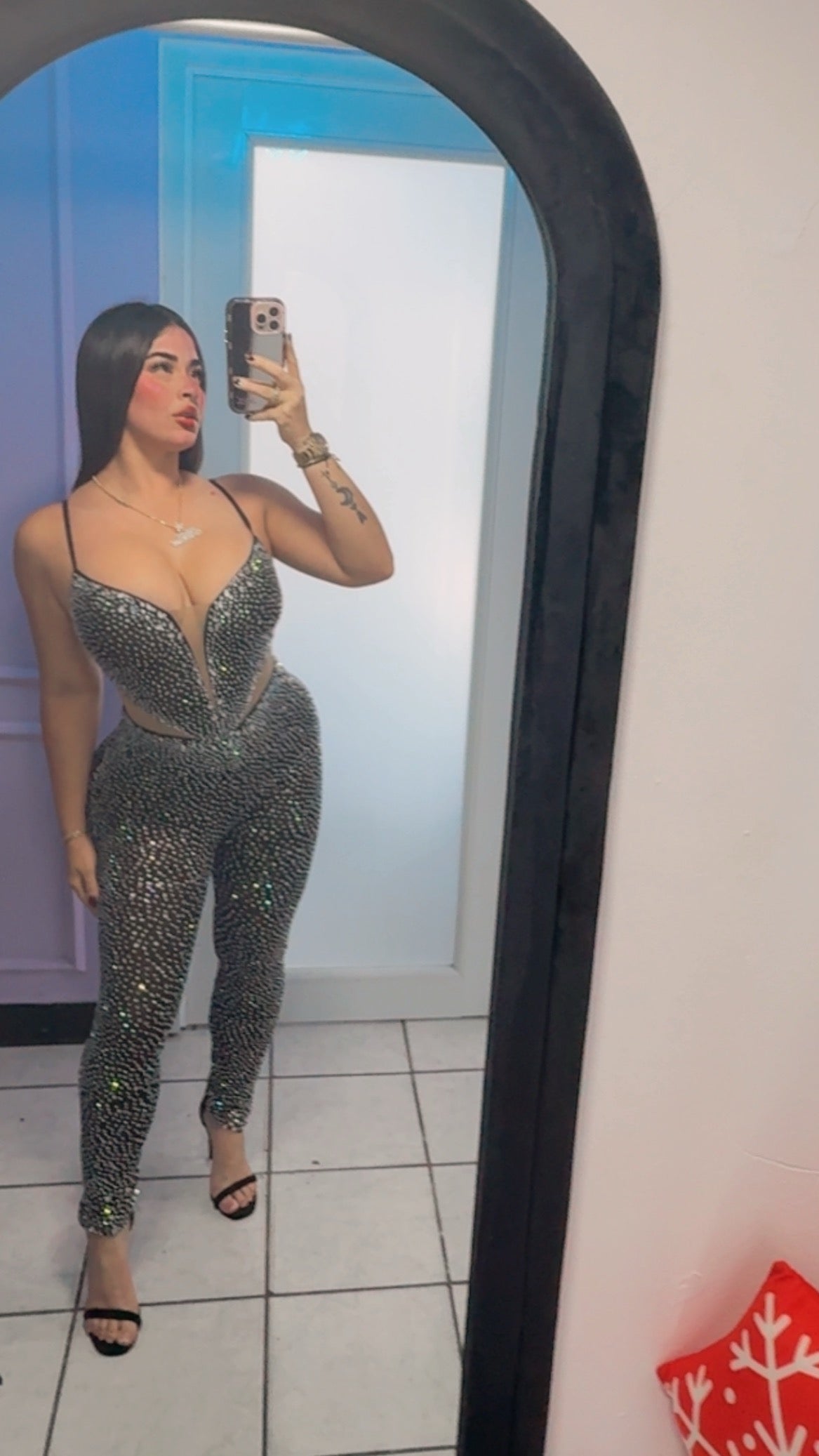 Rhinestone Jumpsuit 🖤