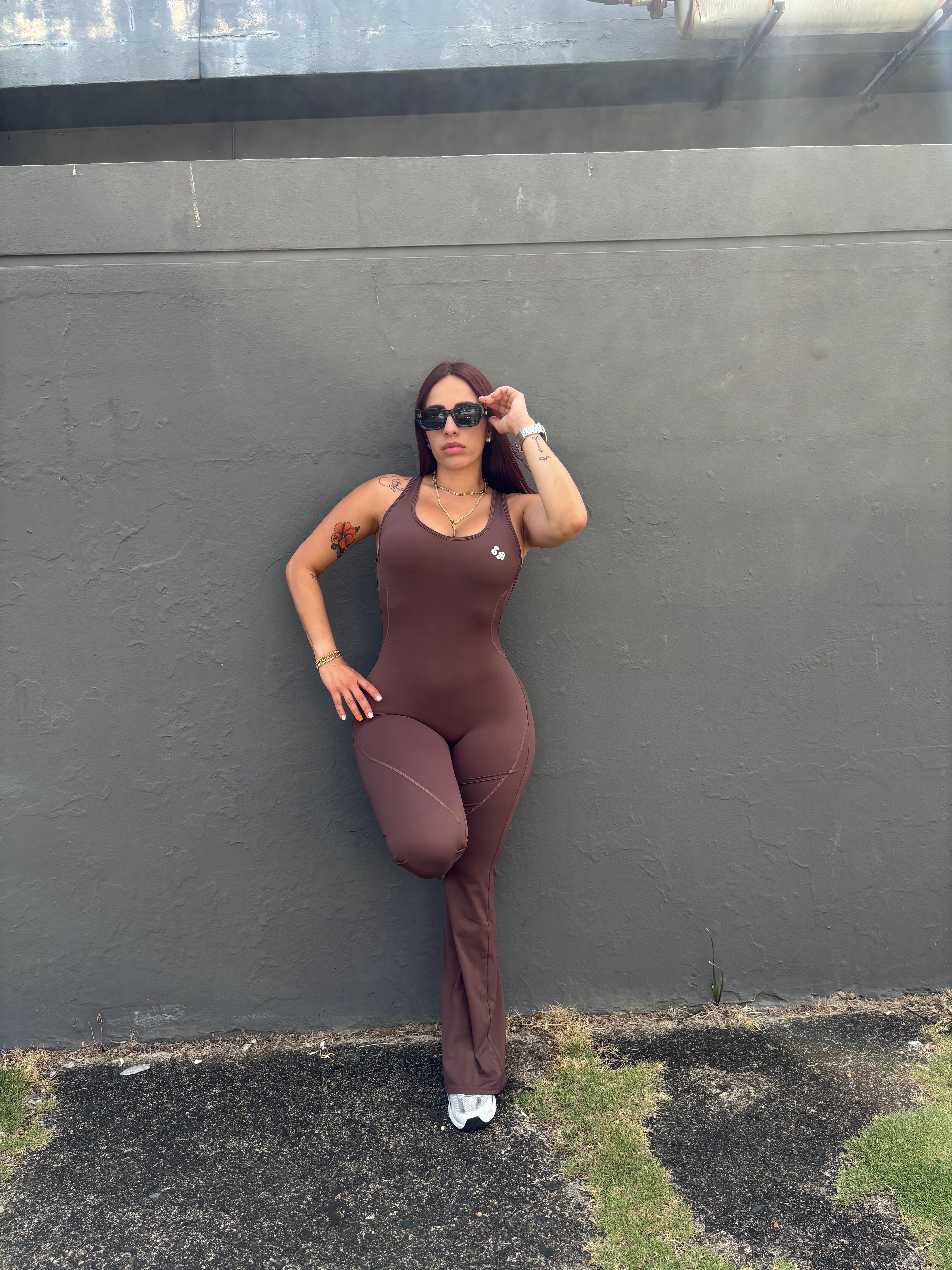 Mocha Motion Jumpsuit 🐅