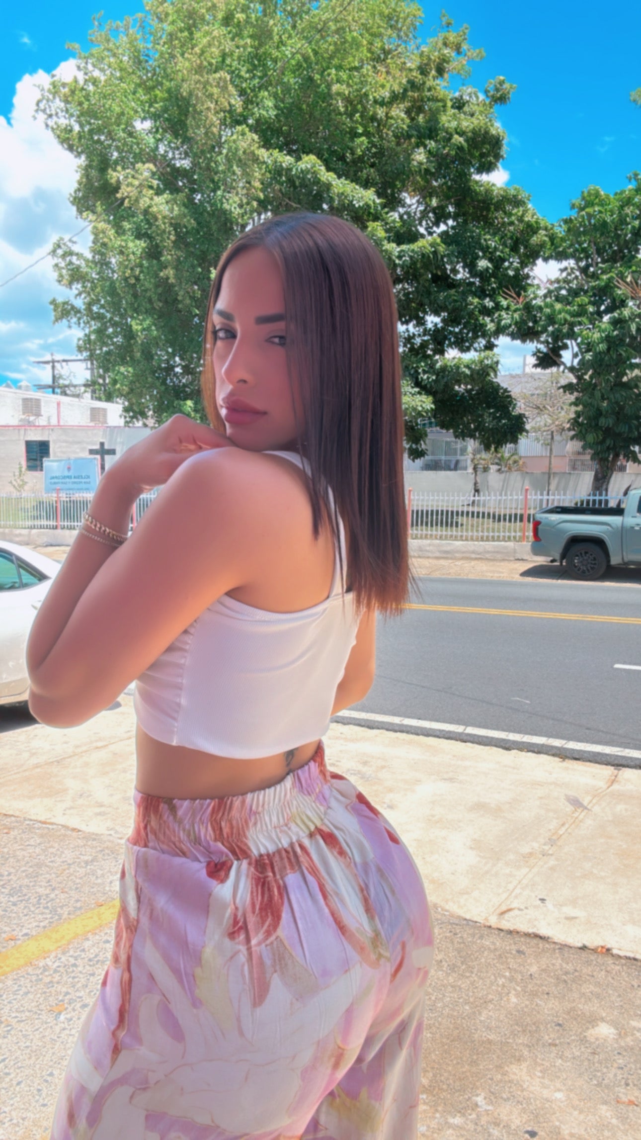 Crop top white