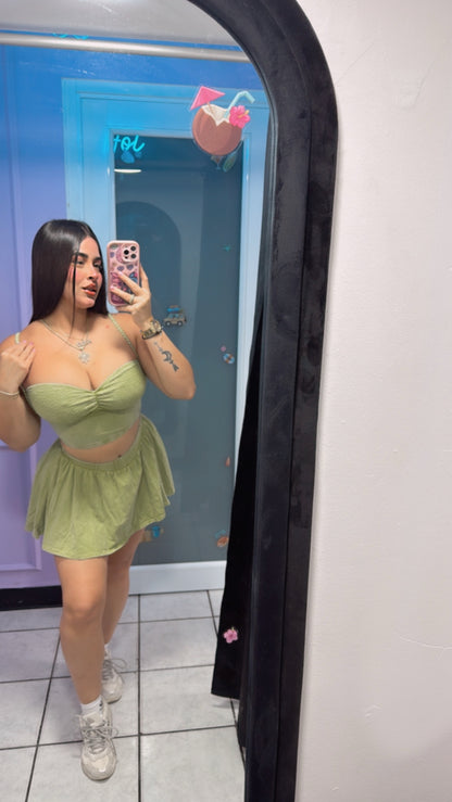 Lime Skort Set💚