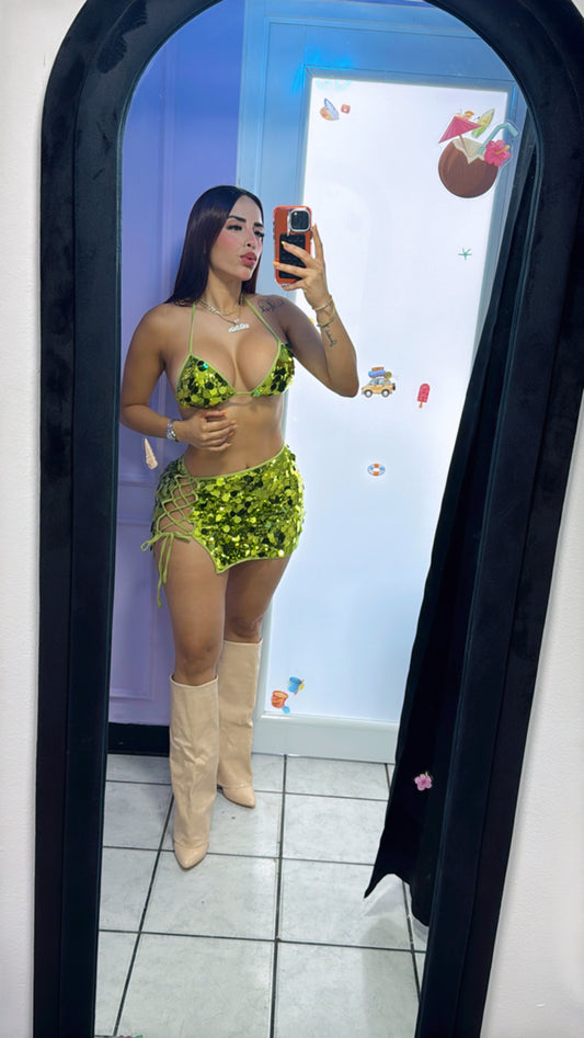 The green sparkles set💚