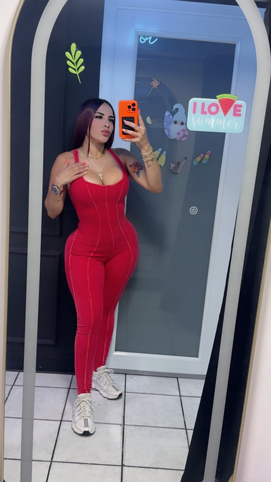 Mineral Jumpsuit Red