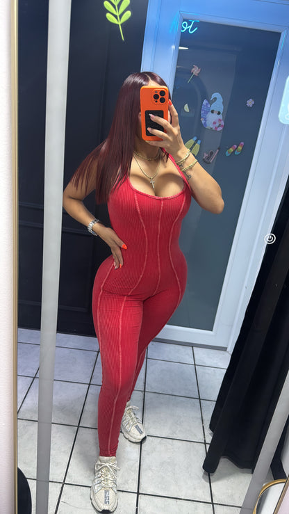 Mineral Jumpsuit Red
